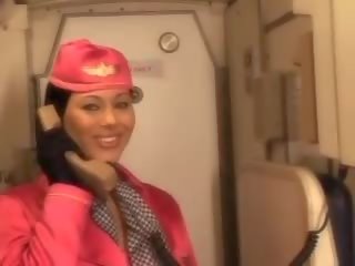 Tremendous 空氣 hostess 吸吮 pilots 大 陽具