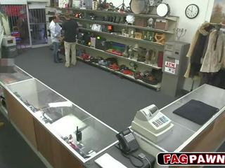 Fitness chap strips in pawn shop
